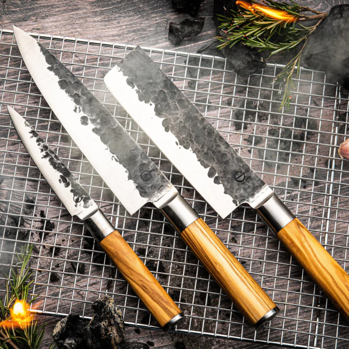 3-delige messenset Olive