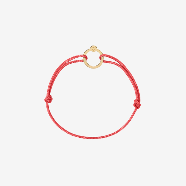 Recycled with Love - verguld goud - koraal rood