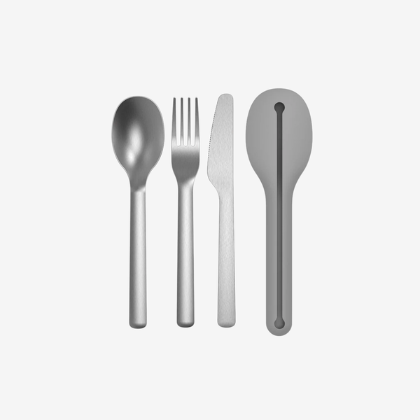 Set reisbestek grijs