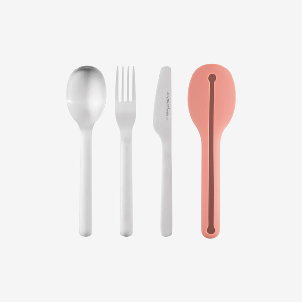 Set reisbestek Roze