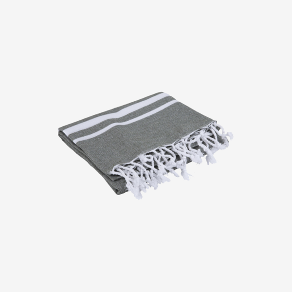 Vibe - Hammamdoek - Marine/Medium Grijs