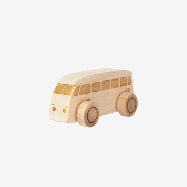 Houten Beige Bus