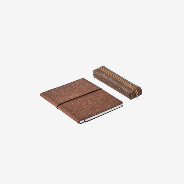 Schrijfset LUXE - Bruin